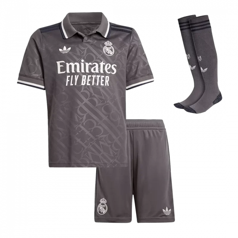 Real Madrid Third Away Kids Soccer Jerseys Full Kit