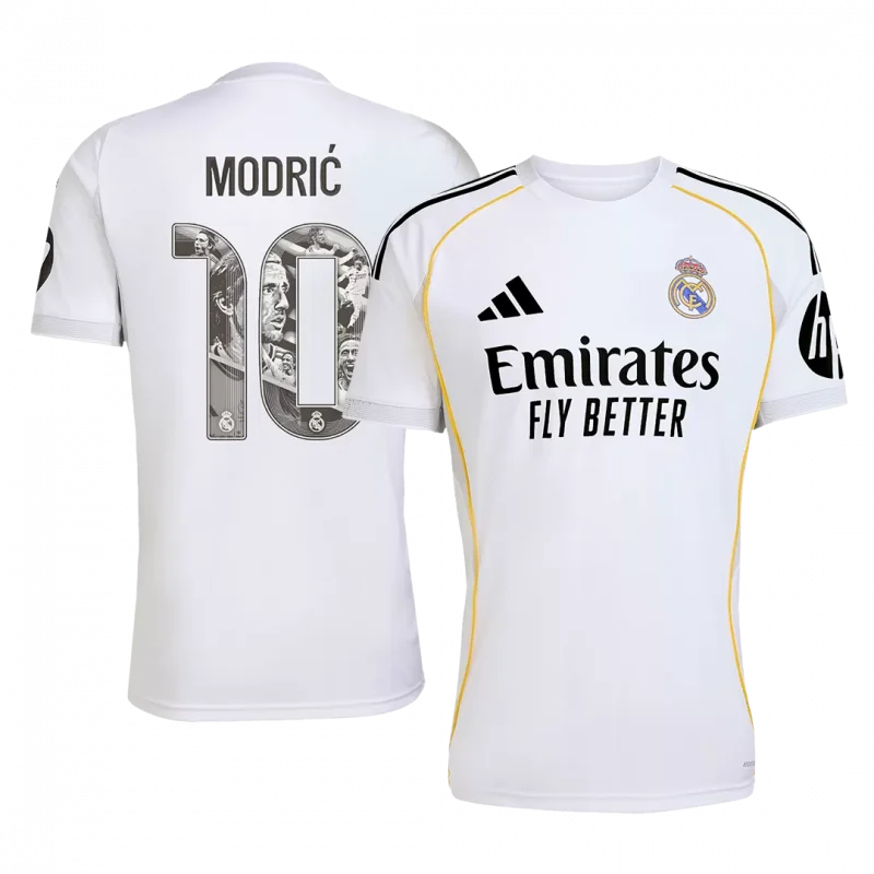 MODRIĆ Special #10 Real Madrid Home Soccer Jersey 2025/26