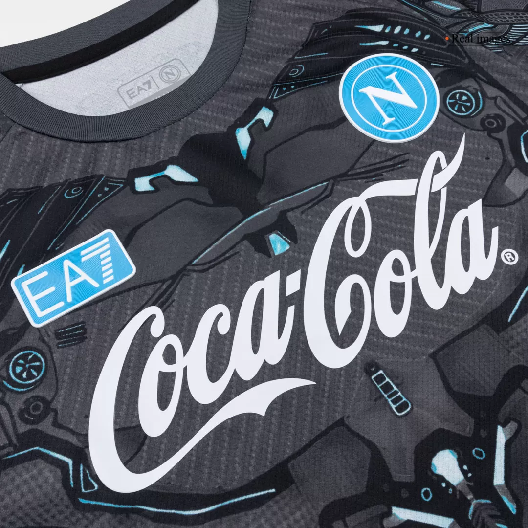 Napoli Pre-Match Soccer Jersey 2025/26 Black - Image 8