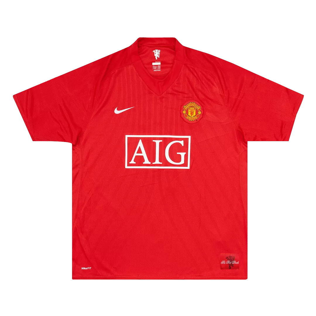 Vintage Soccer Jersey SCHOLES #18 Manchester United Home 2007/08 - Image 2
