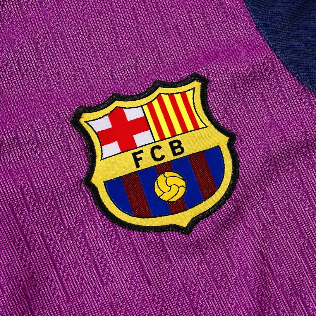 Barcelona 1/4 Zip Tracksuit 2025/26 Purple - Image 6