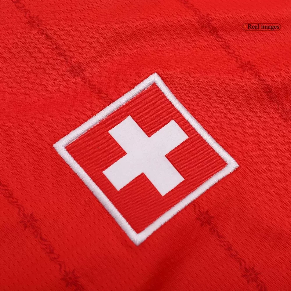 Switzerland Home Soccer Jersey EURO - Image 7