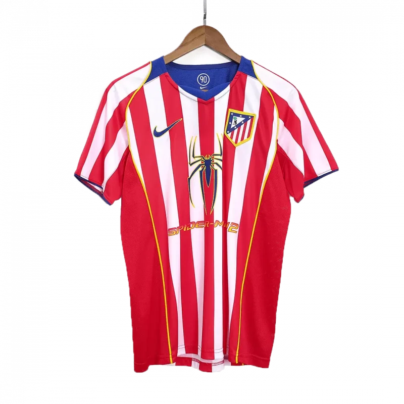 Retro Soccer Jersey Atletico Madrid Home 2004/05