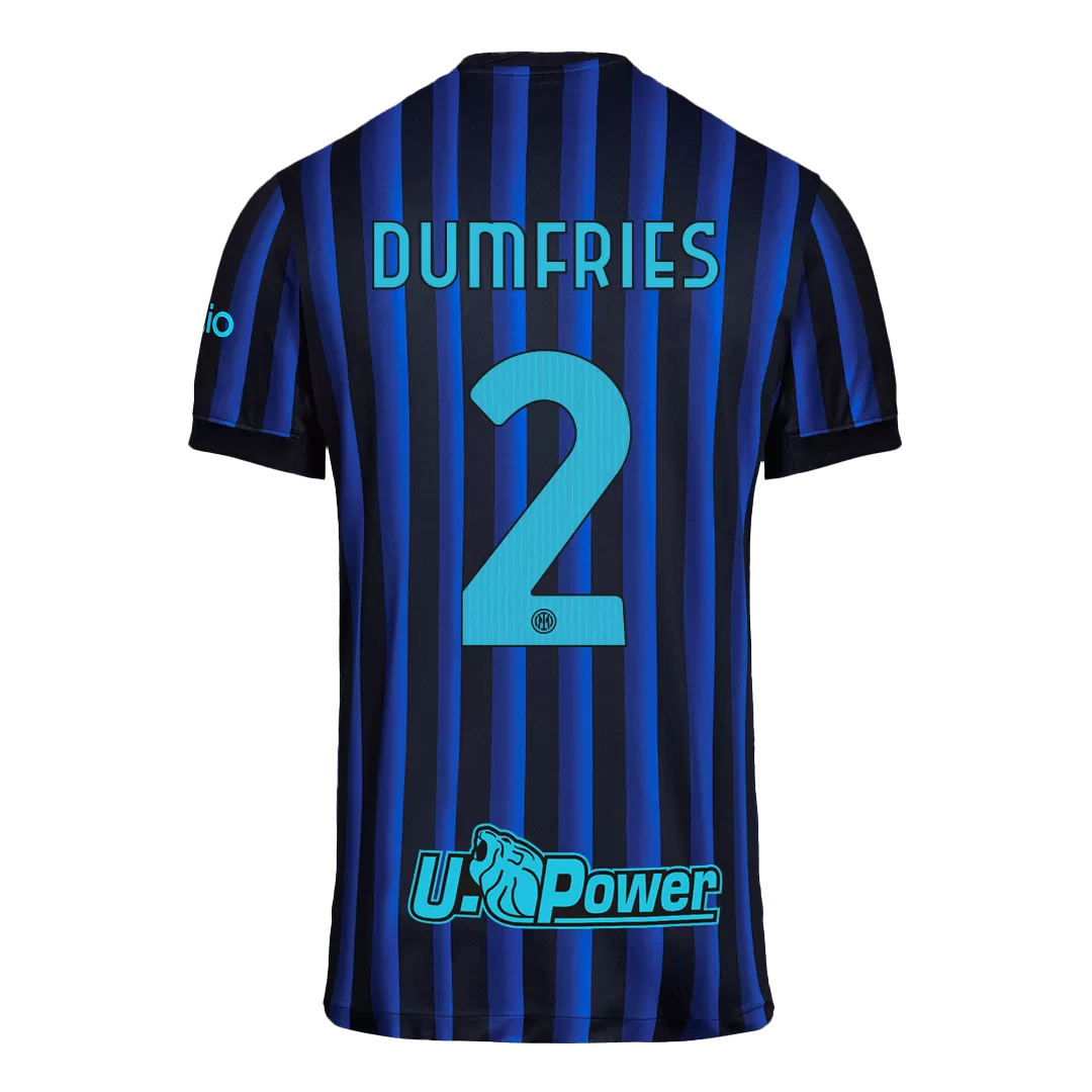 DUMFRIES #2 Inter Milan Home Soccer Jersey 2025/26 - Image 3