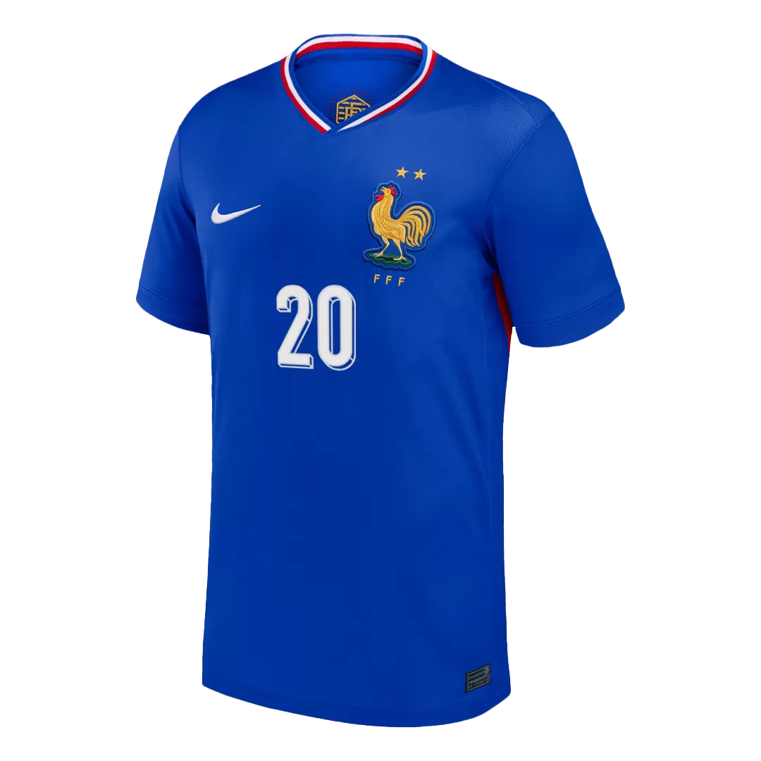 COMAN #20 France Home Soccer Jersey - Image 2