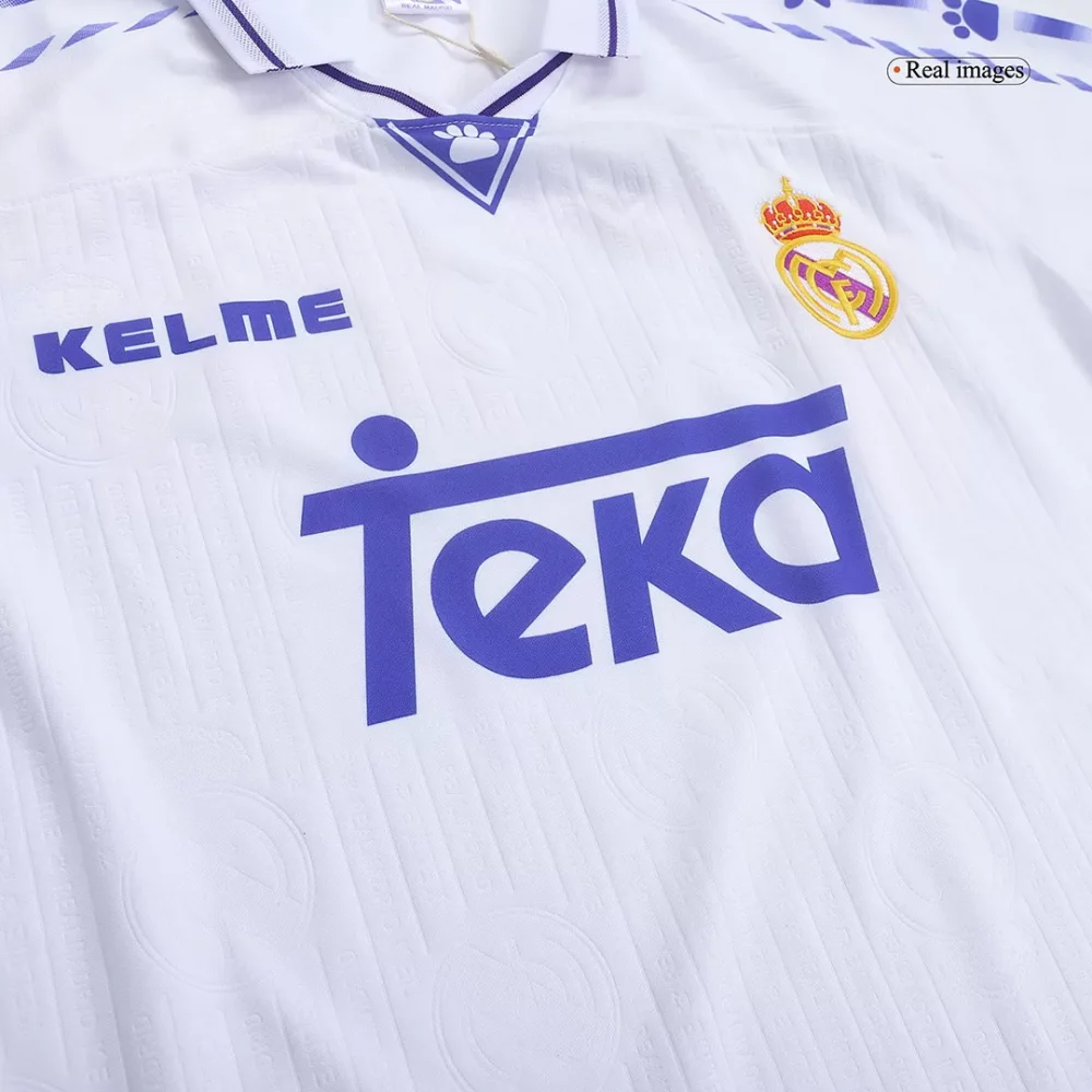Vintage Soccer Jersey Real Madrid Home 1996/97 - Image 9