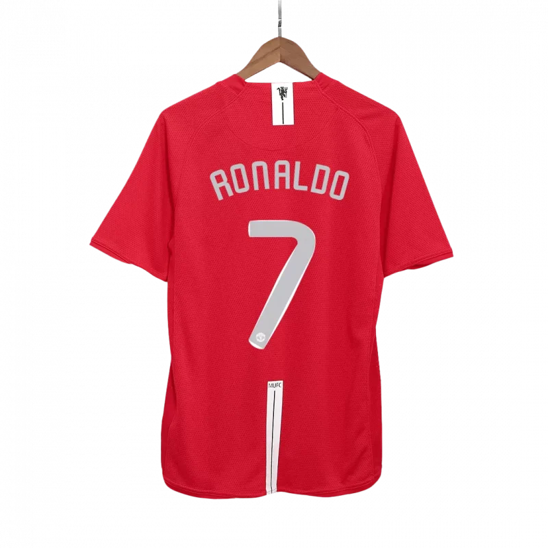 Vintage Soccer Jersey RONALDO #7 Manchester United Home 2007/08 - UCL Final