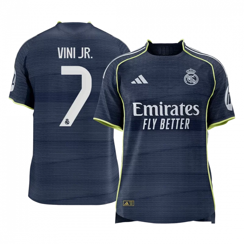 VINI JR. #7 Real Madrid Away Authentic Soccer Jersey 2025/26