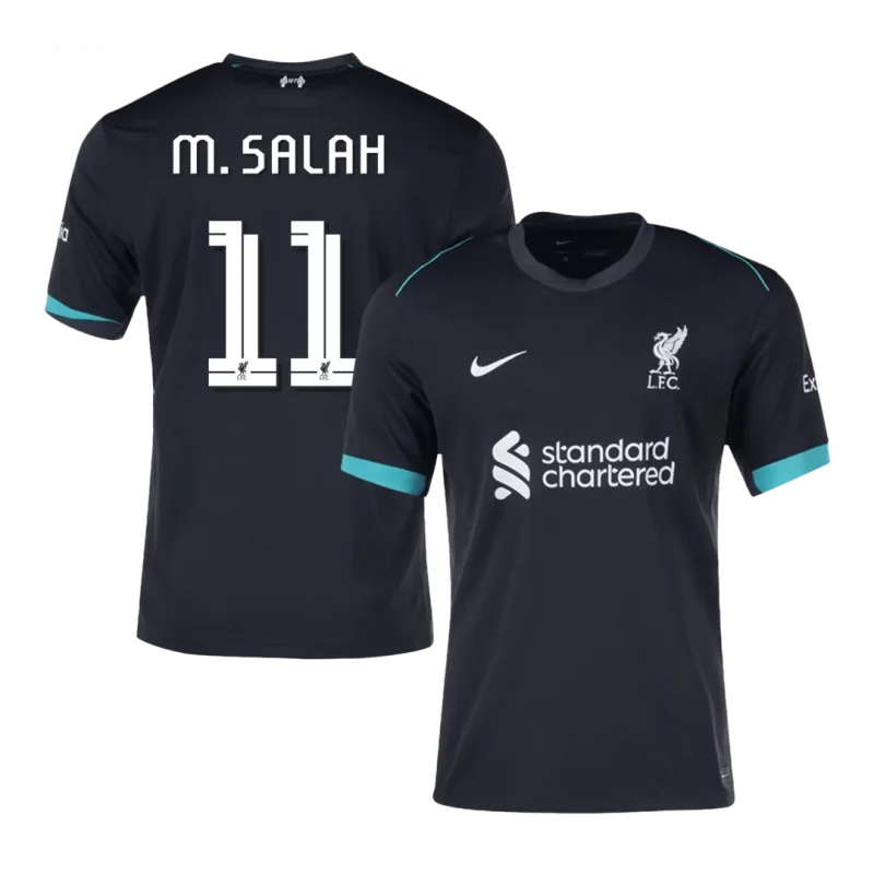 M.SALAH #11 Liverpool Away Soccer Jersey - UCL
