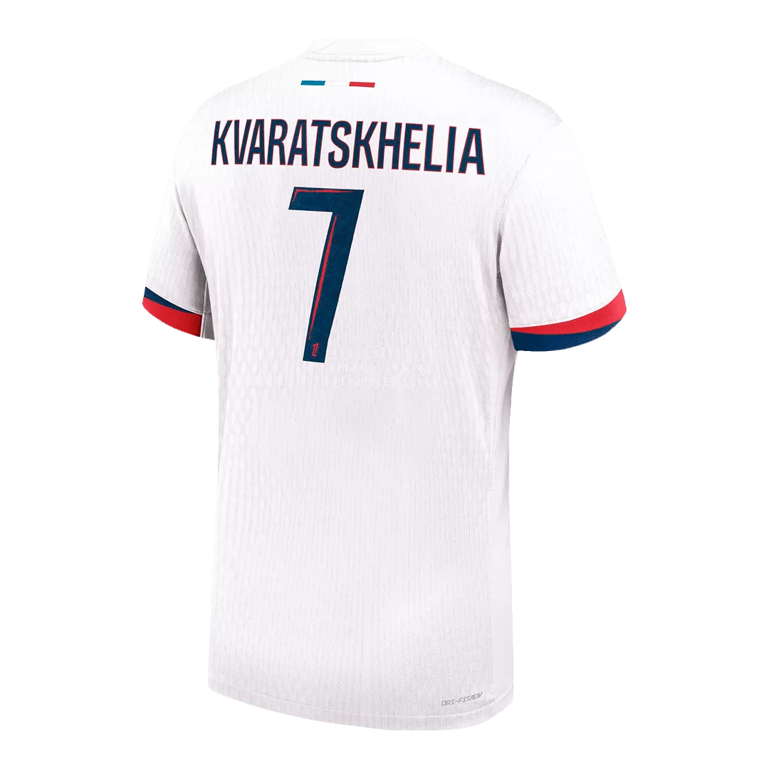 KVARATSKHELIA #7 PSG Away Authentic Soccer Jersey - Image 3