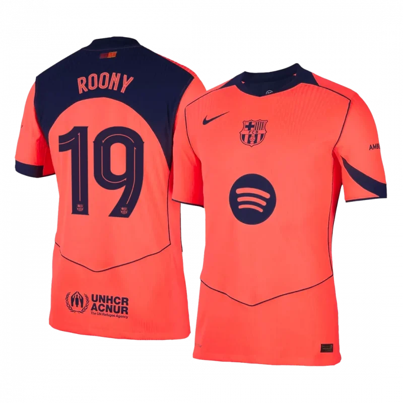 ROONY #19 Barcelona Third Away Authentic Soccer Jersey 2025/26 - UCL
