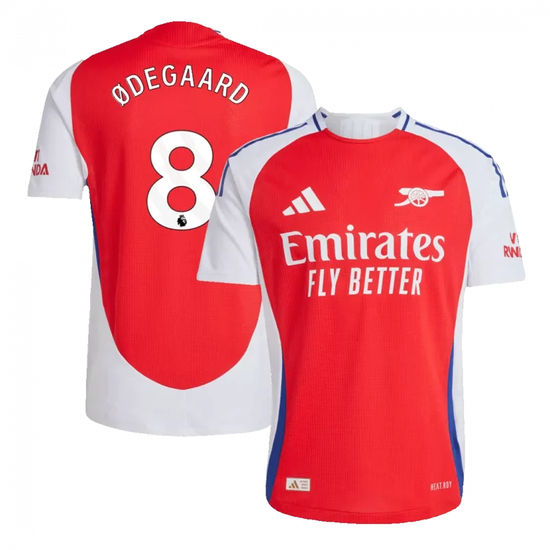ØDEGAARD #8 Arsenal Home Authentic Soccer Jersey