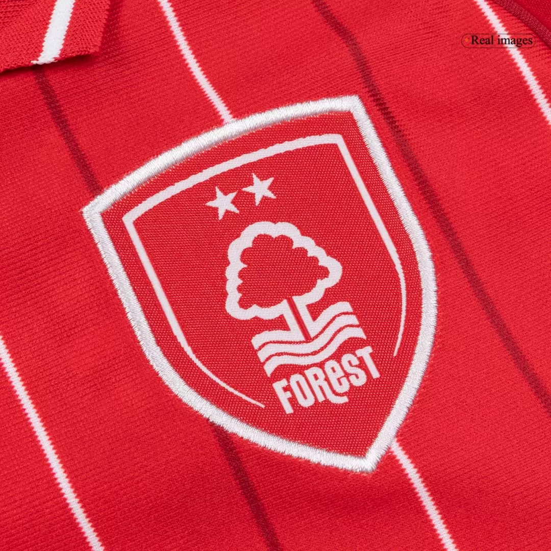 Nottingham Forest Home Kids Soccer Jerseys Kit 2025/26 - Image 4