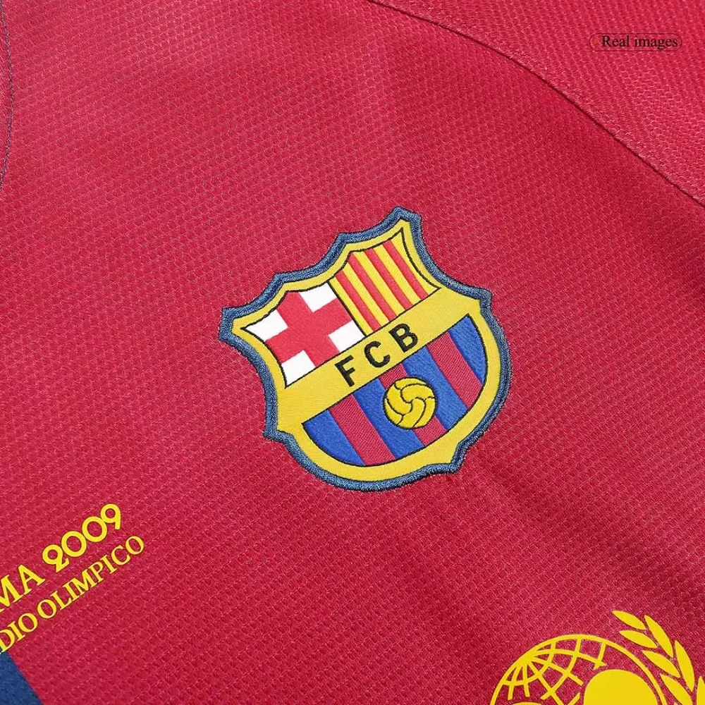 Vintage Soccer Jersey A.INIESTA #8 Barcelona Home 2008/09 - UCL Final - Image 4
