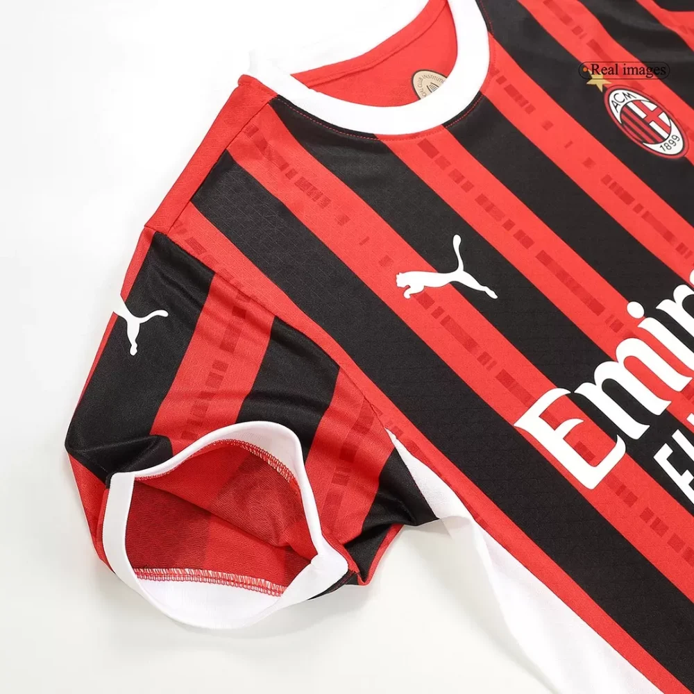 RAFA LEÃO #10 AC Milan Home Authentic Soccer Jersey - Image 6