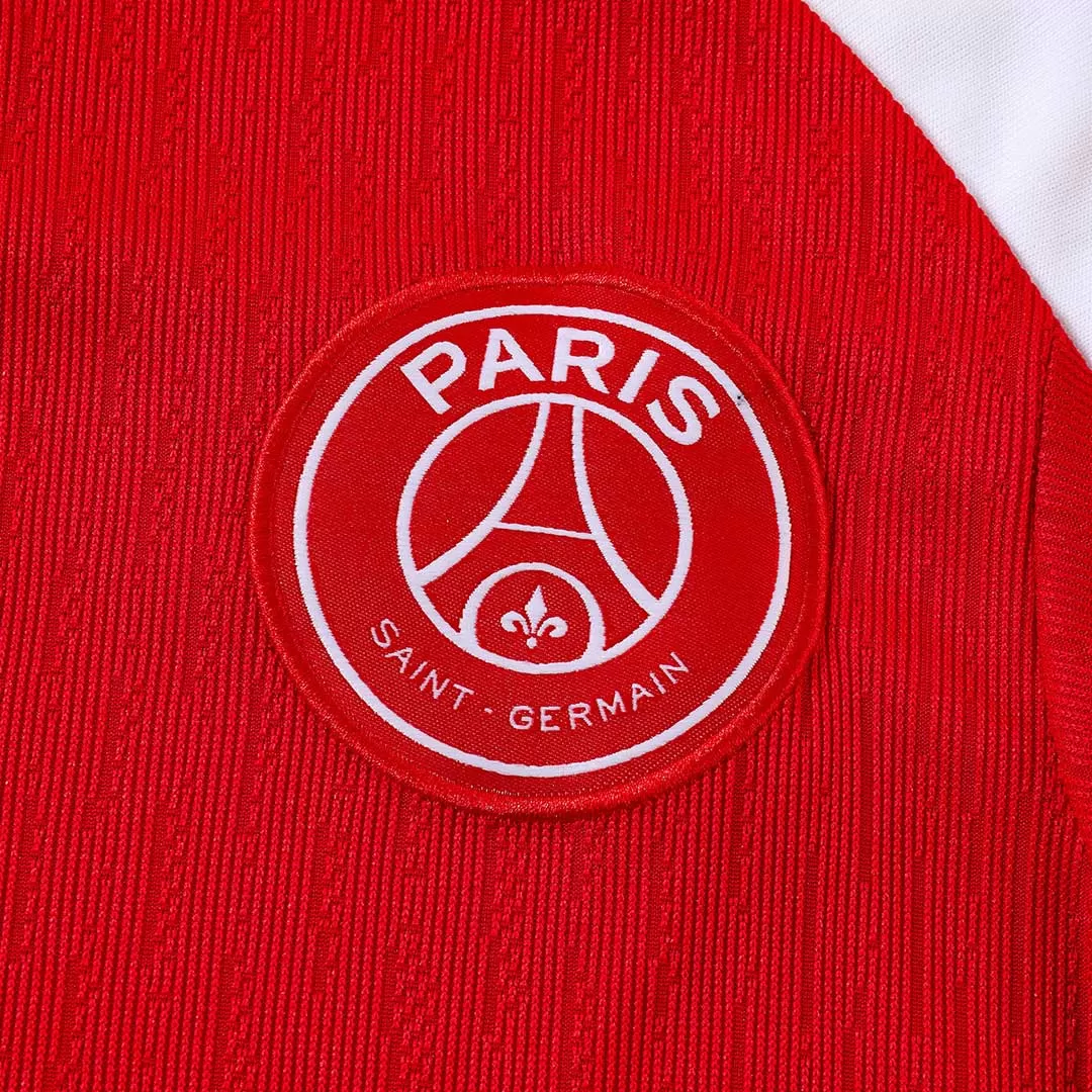 PSG 1/4 Zip Tracksuit 2025/26 Kids Red - Image 12