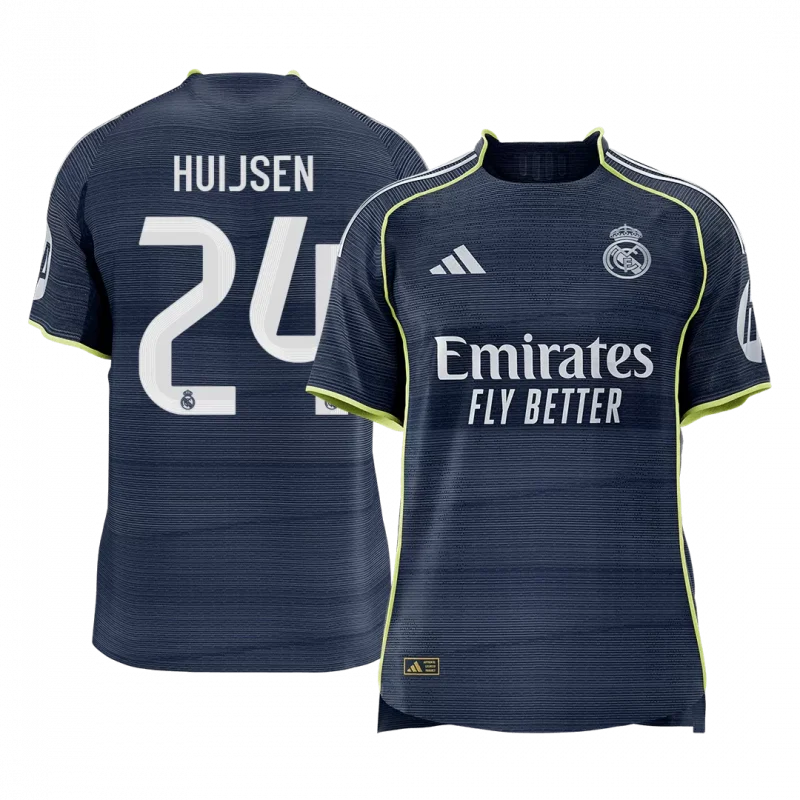 HUIJSEN #24 Real Madrid Away Authentic Soccer Jersey 2025/26