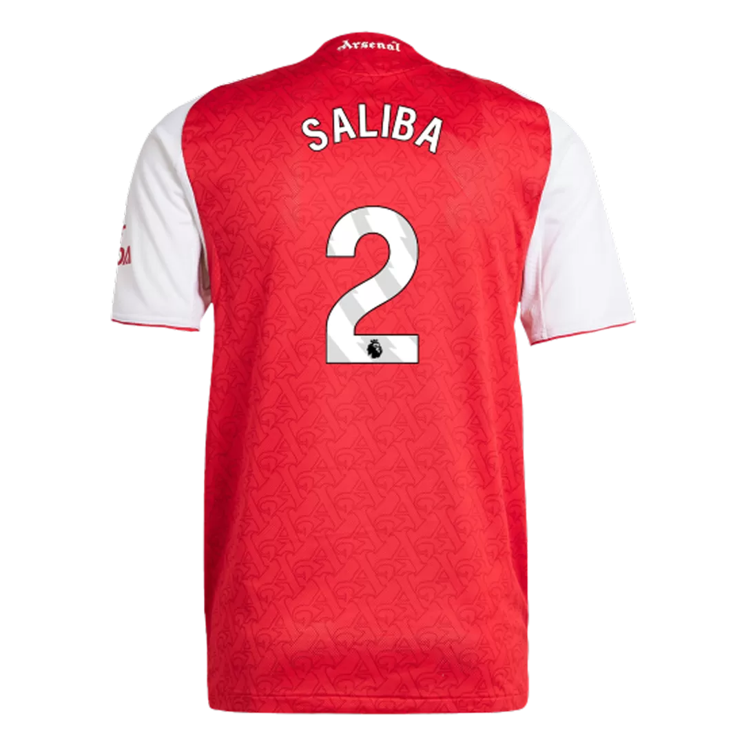 SALIBA #2 Arsenal Home Authentic Soccer Jersey 2025/26 - Image 3