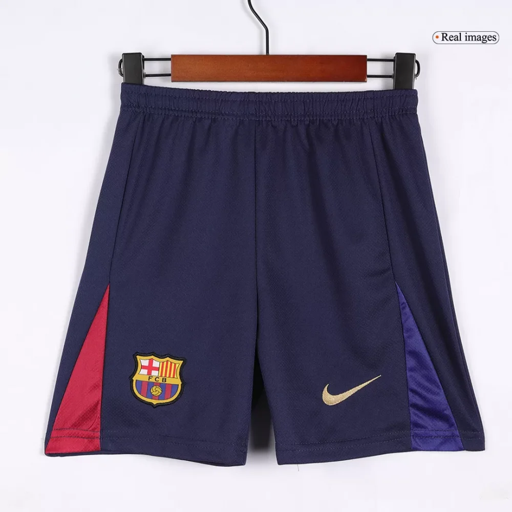 Barcelona Home Kids Soccer Jerseys Kit Spotify Logo Without Text - Image 9