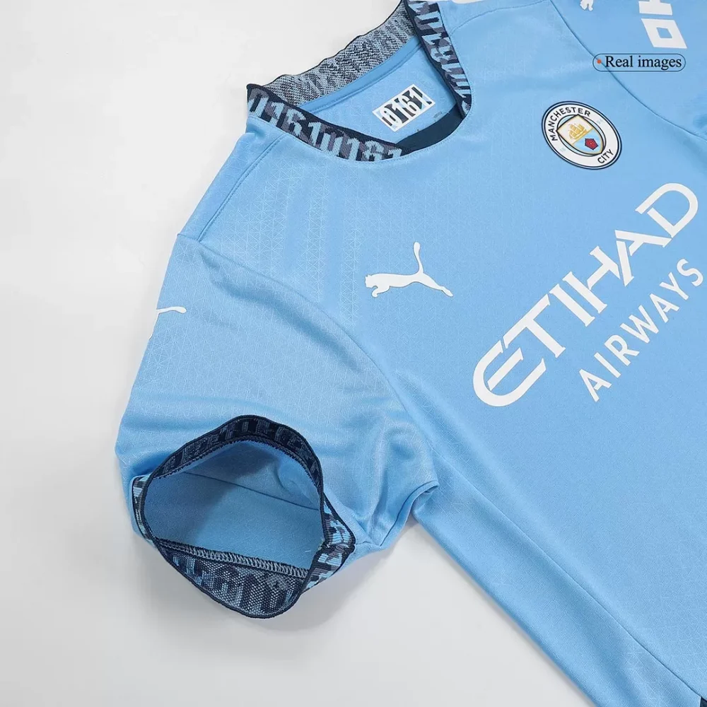 DE BRUYNE #17 Manchester City Home Authentic Soccer Jersey - UCL - Image 11