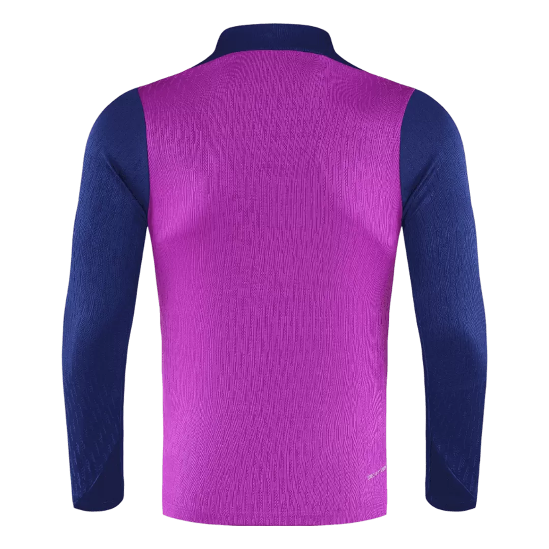 Barcelona 1/4 Zip Tracksuit 2025/26 Purple - Image 5