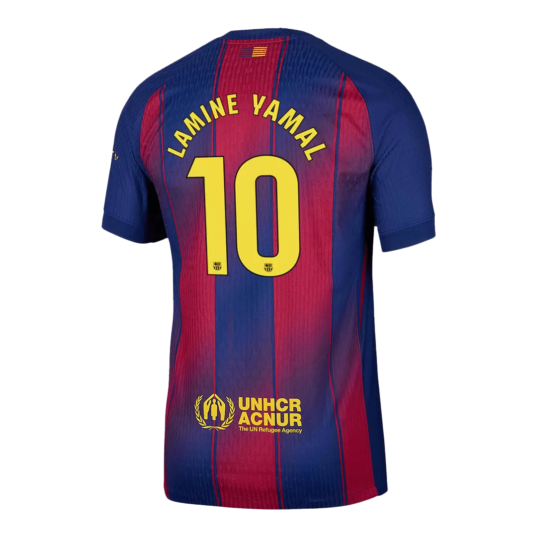 LAMINE YAMAL #10 Barcelona Home Authentic Soccer Jersey 2025/26 - Image 3
