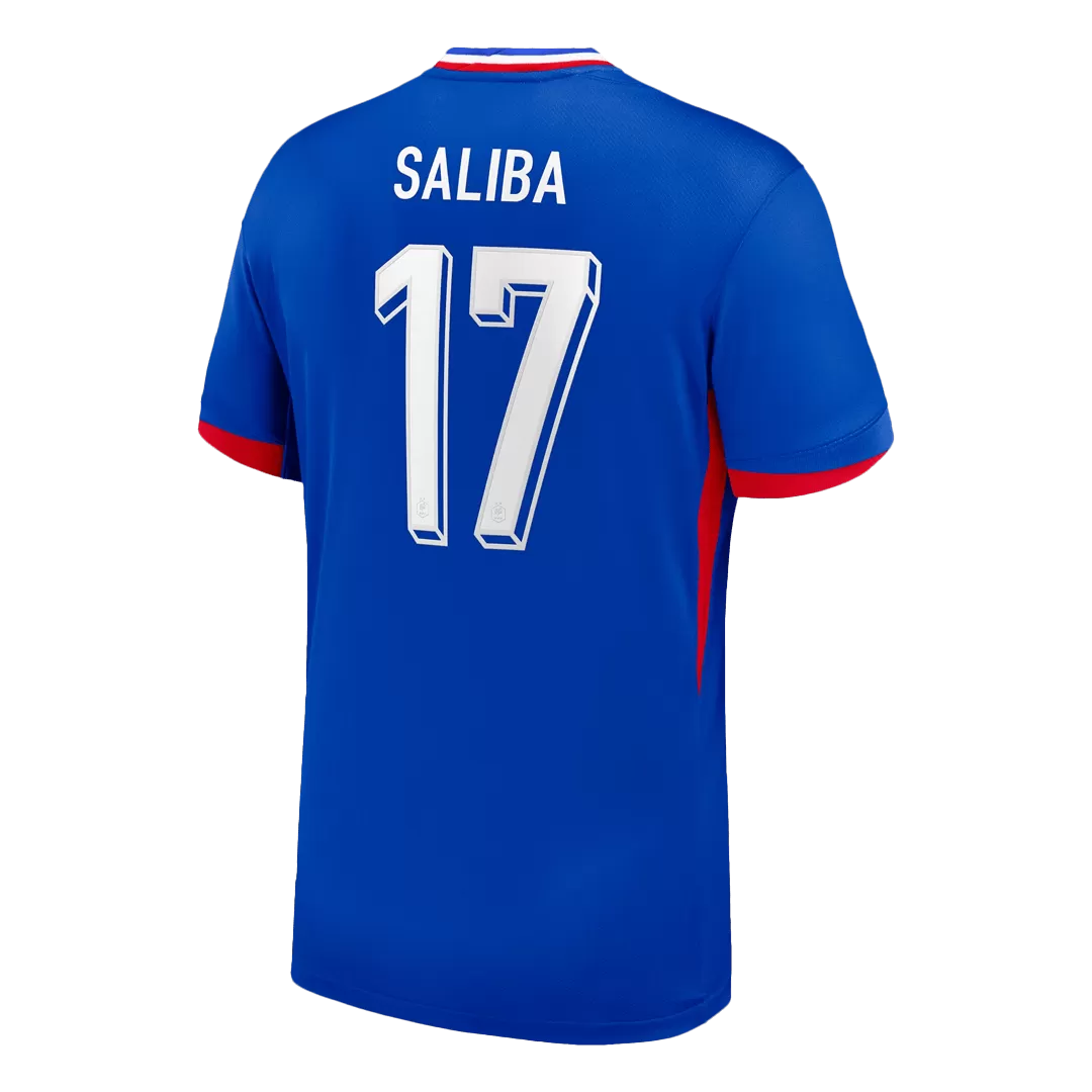 SALIBA #17 France Home Soccer Jersey - Image 3