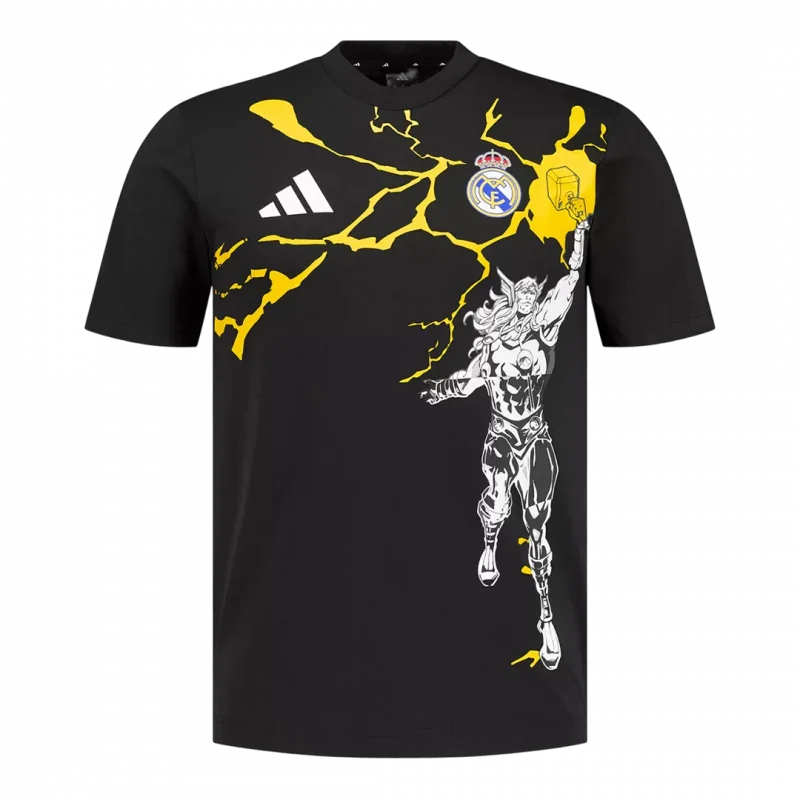 Real Madrid X Marvel Soccer Jersey 2025/26 Black