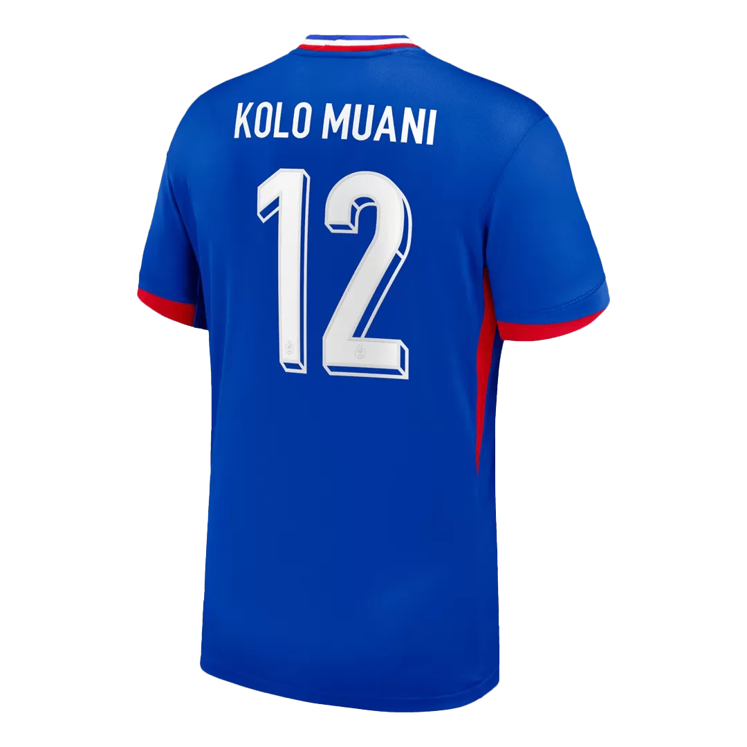 KOLO MUANI #12 France Home Soccer Jersey - Image 3