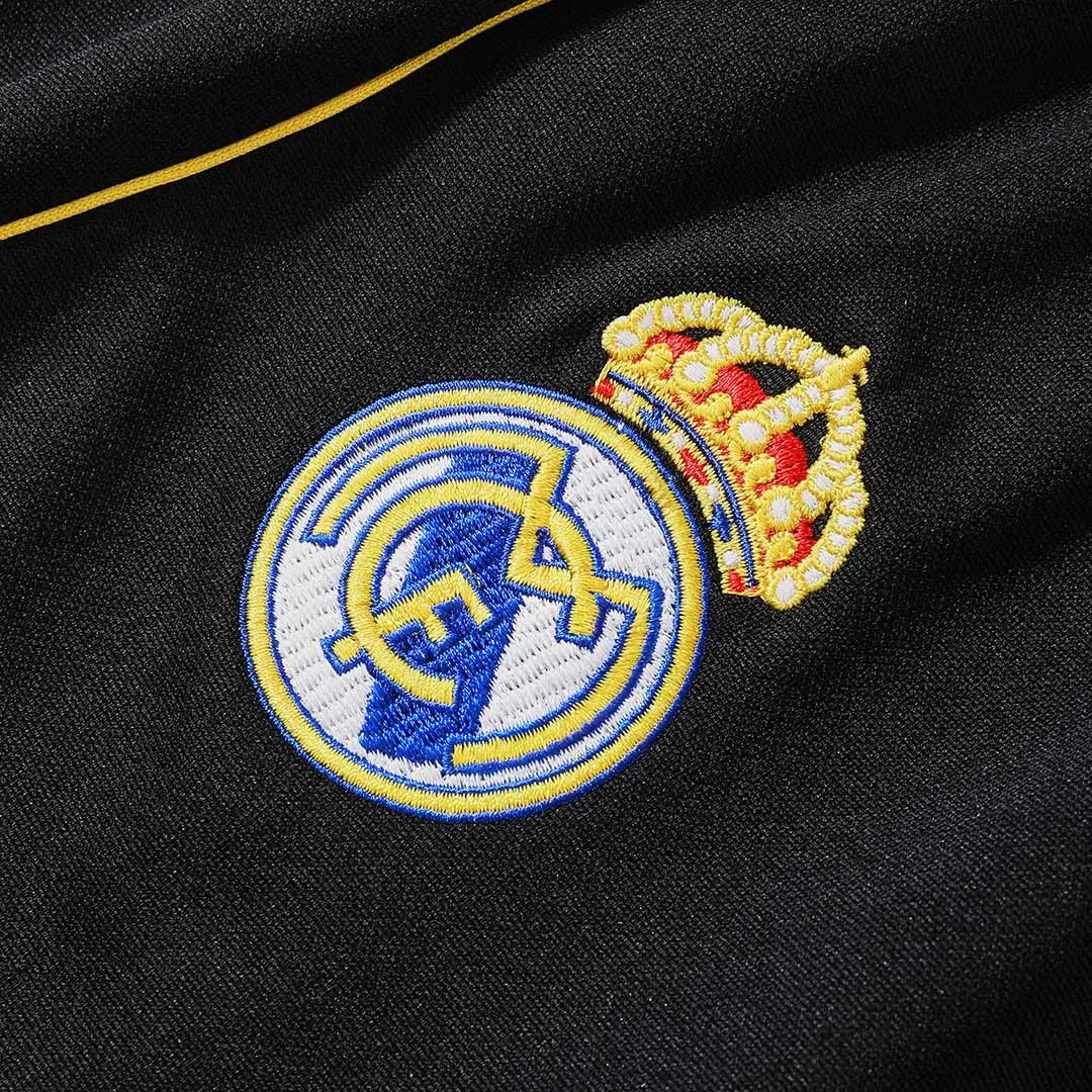 Real Madrid 1/4 Zip Tracksuit 2025/26 Kids Black - Image 18