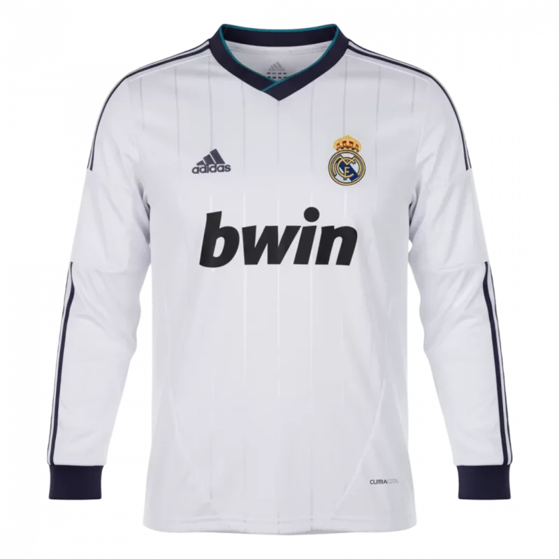 Retro Soccer Jersey Real Madrid Home Long Sleeve 2012/13