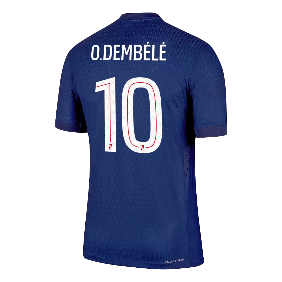 O.DEMBÉLÉ #10 PSG Home Authentic Soccer Jersey 2025/26 - Image 3