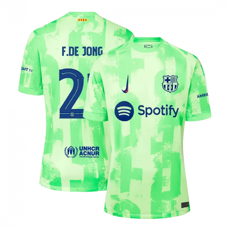 F.DE JONG #21 Barcelona Third Away Soccer Jersey - UCL