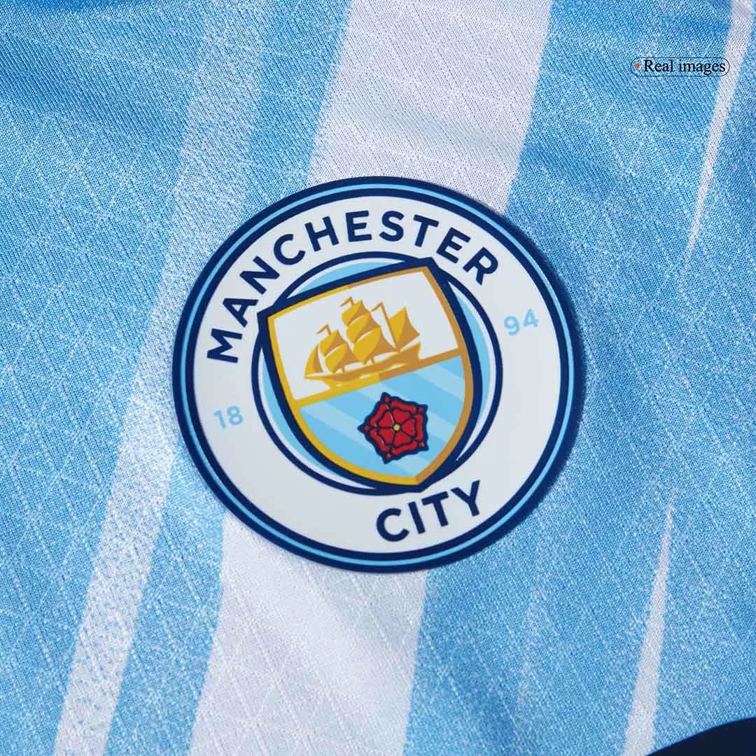 REIJNDERS #4 Manchester City Home Authentic Soccer Jersey 2025/26 - Image 8