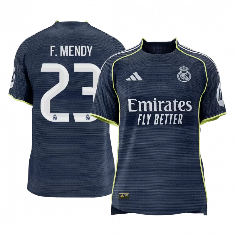 F.MENDY #23 Real Madrid Away Authentic Soccer Jersey 2025/26