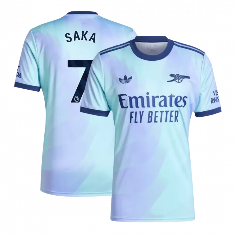 SAKA #7 Arsenal Third Away Soccer Jersey