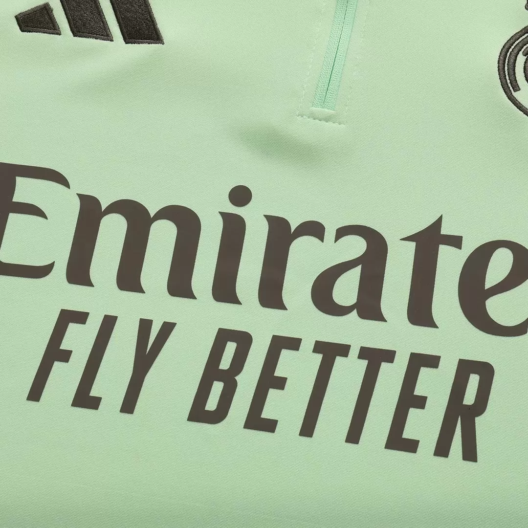 Real Madrid 1/4 Zip Tracksuit 2025/26 Green - Image 9