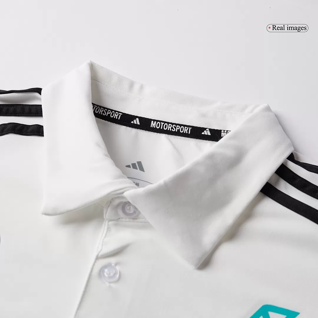 Mercedes AMG Petronas F1 2025 Team Polo White - Image 7