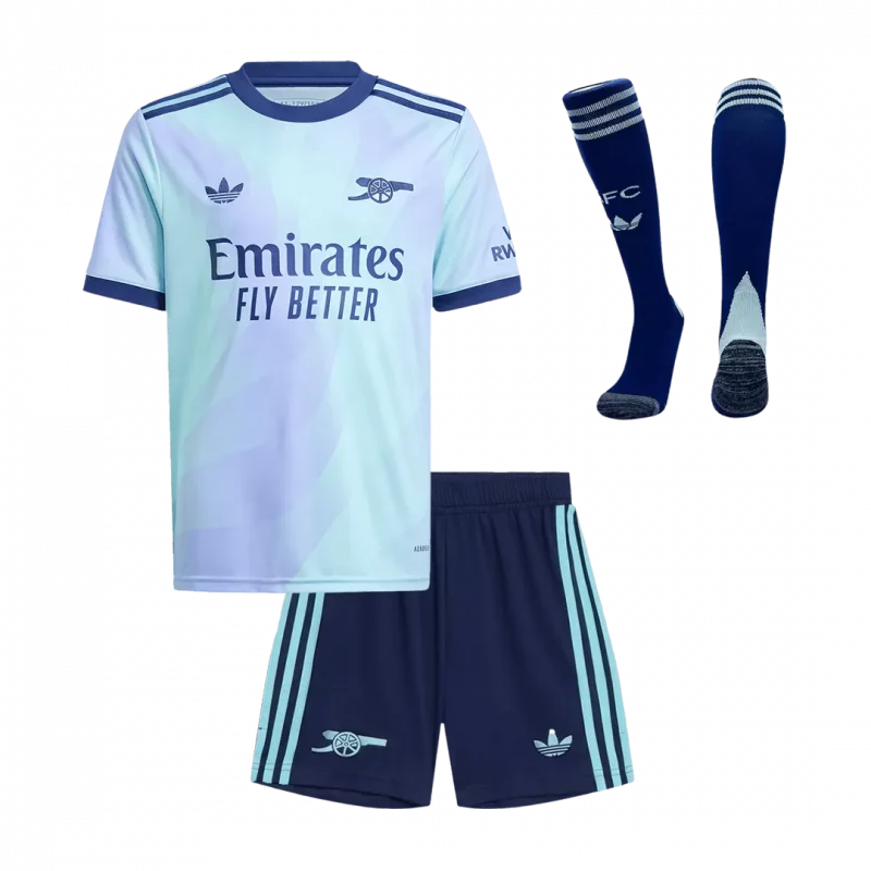 Arsenal Third Away Kids Soccer Jerseys Full Kit