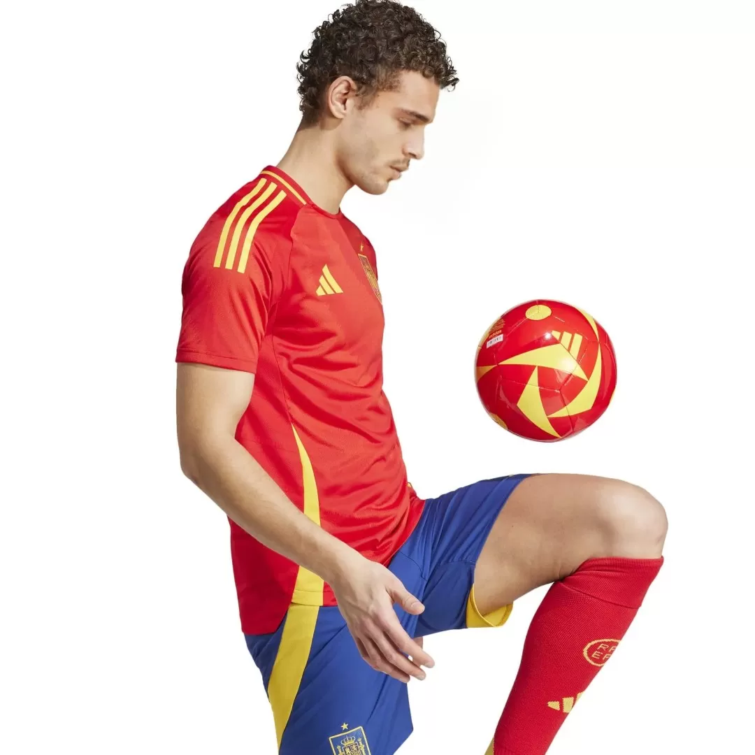 Spain Home Authentic Soccer Jersey EURO - Image 4