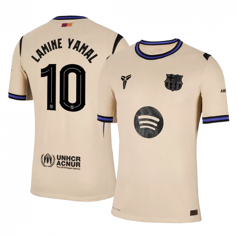 LAMINE YAMAL #10 Barcelona Away Authentic Soccer Jersey 2025/26 - UCL