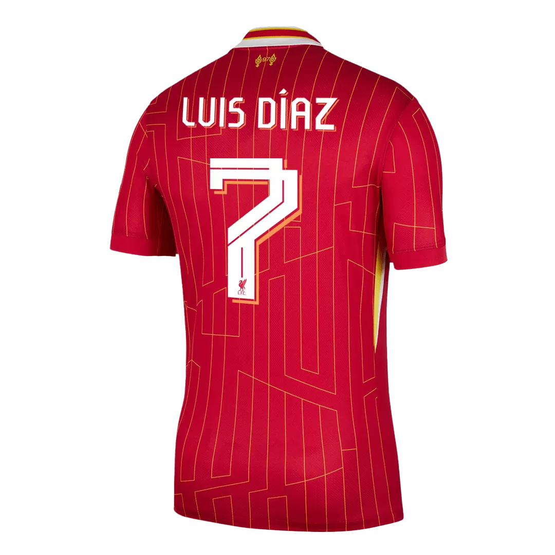 LUIS DÍAZ #7 Liverpool Home Soccer Jersey - UCL - Image 3