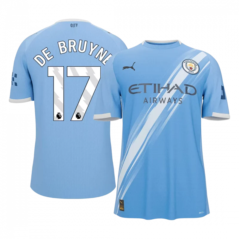 DE BRUYNE #17 Manchester City Home Soccer Jersey 2025/26