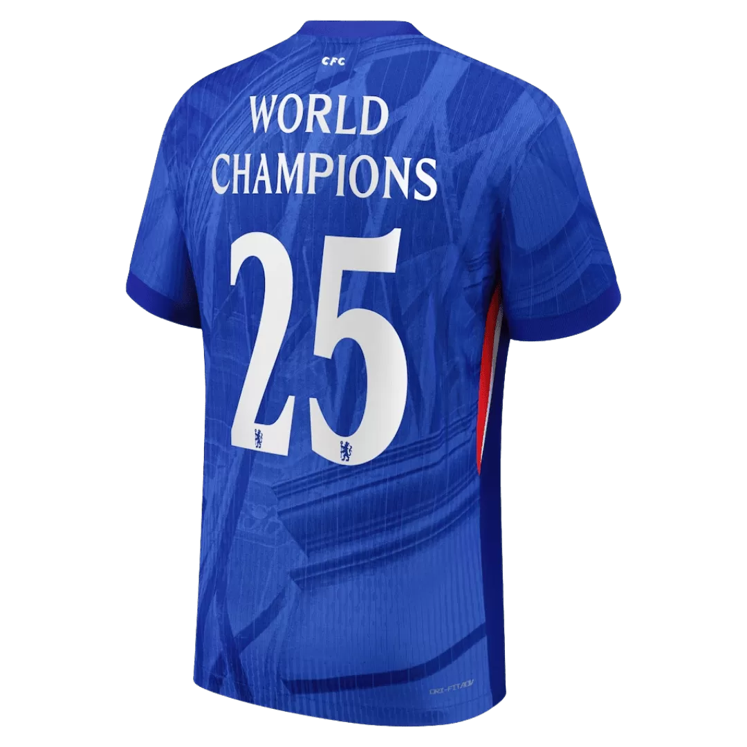 WORLD CHAMPIONS #25 Chelsea Home Authentic Soccer Jersey 2025/26 with chest badge - Image 3
