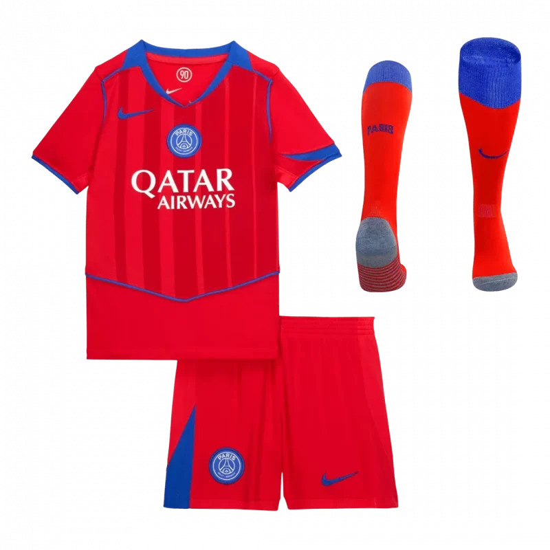 PSG Third Away Kids Soccer Jerseys Full Kit 2025/26