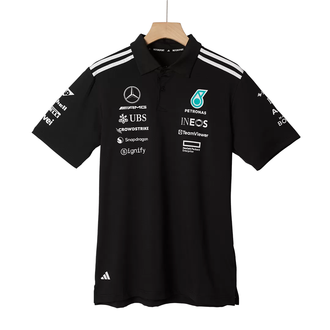 Mercedes AMG Petronas F1 2025 Team Polo Black - Image 5
