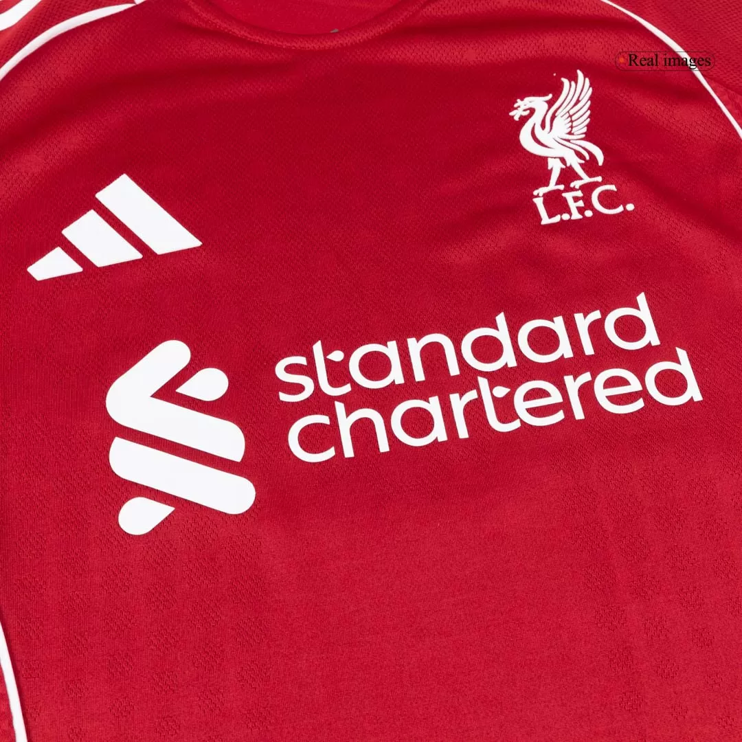 KERKEZ #6 Liverpool Home Authentic Soccer Jersey 2025/26 - Image 8