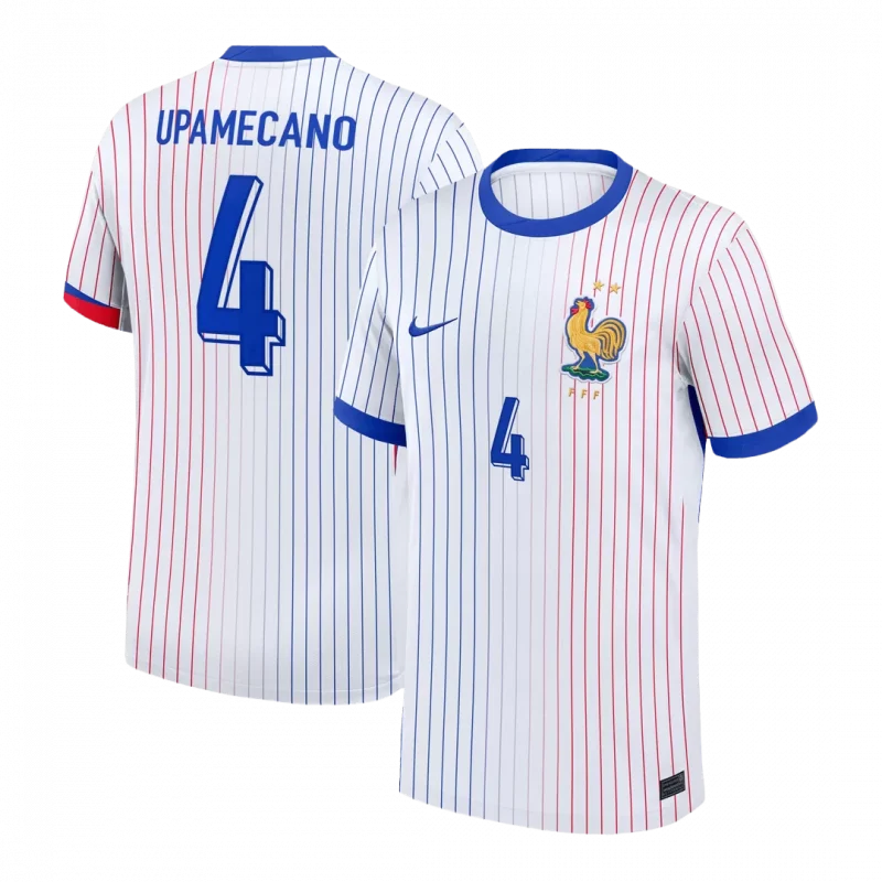 UPAMECANO #4 France Away Soccer Jersey
