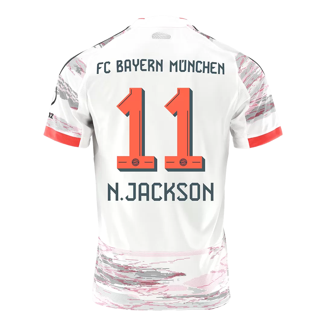 N.JACKSON #11 Bayern Munich Away Soccer Jersey 2025/26 - Image 2