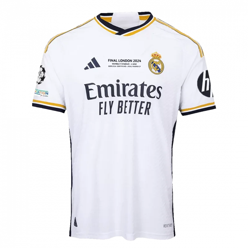 Real Madrid Home Authentic Soccer Jersey 2023/24 - UCL FINAL